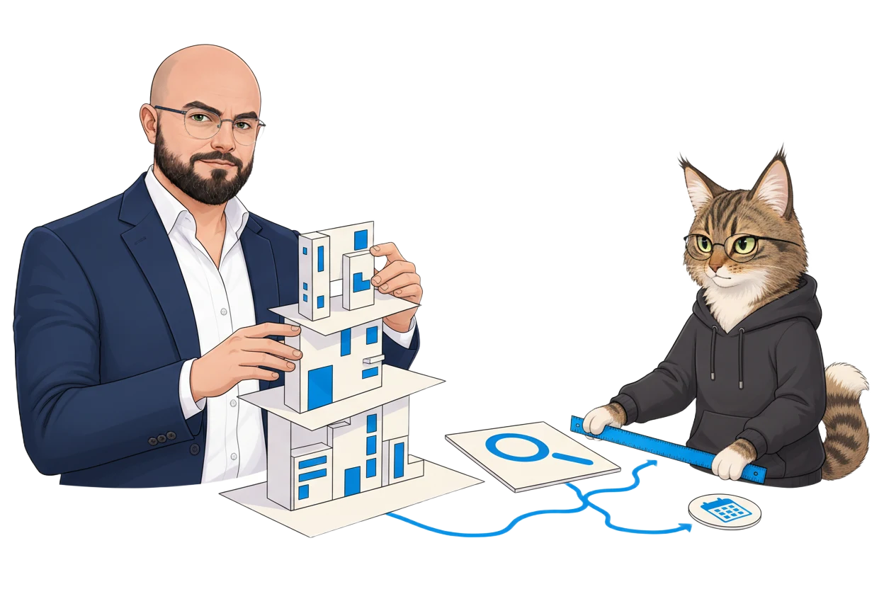 Сергей и Марсель работают над задачей: SEO-продвижение с личным ведением проекта